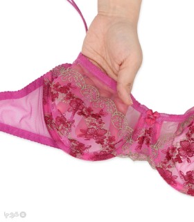 ست شورت و سوتین توری فنردار Barone بارون گلدوزی کد 335 مدل 070