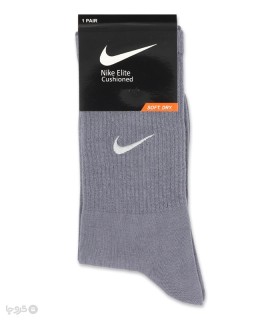 خرید جوراب ساقدار اسپرت کش انگلیسی گلدوزی طرح Nike طیف خاکستری
