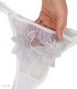 ست شورت و سوتین توری فنردار برتا گلدوزی کد 2442W
