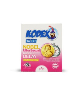 کاندوم تحریک کننده تاخیری ناچ کدکس Nach Kodex مدل Nobel - بسته 3 عددی