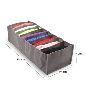 خرید نظم دهنده کشو کد 370 ابعاد 12×17×42 سانتی متر سایز S خاکستری