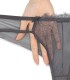 ست شورت و سوتین توری فنردار Barone بارون گلدوزی کد 345 مدل 069 دودی