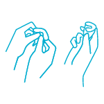 2. فولد کردن کاپ
