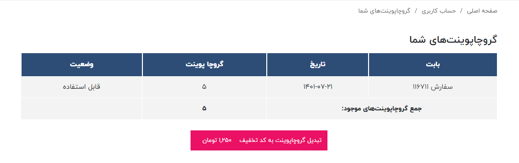 قابل استفاده - گروچا پوینت